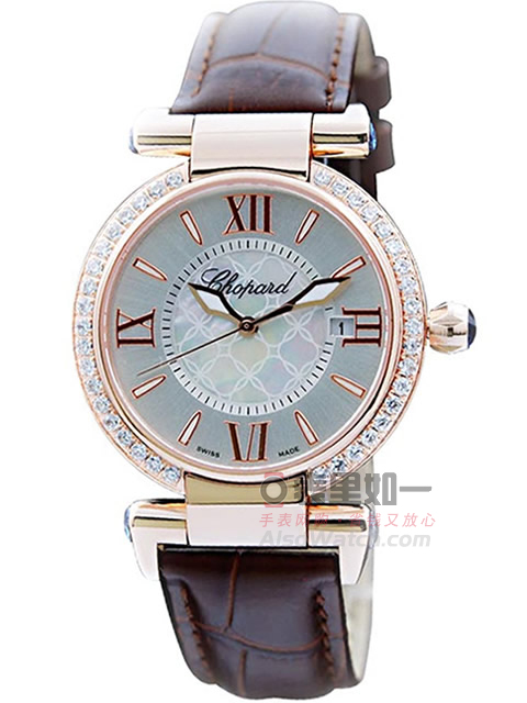 Chopard women's fashion watch [diamond-set] [sapphire crystal] [rose gold] [luminescence] [water-res...