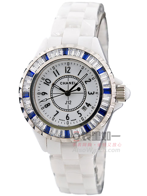 Chanel J12 series white high-tech precision ceramic quartz ladies' watch, available in small 33MM / ...