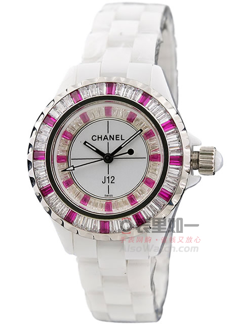 Chanel J12 series white high-tech precision ceramic quartz women's watch, small 33MM / large 38MM av...