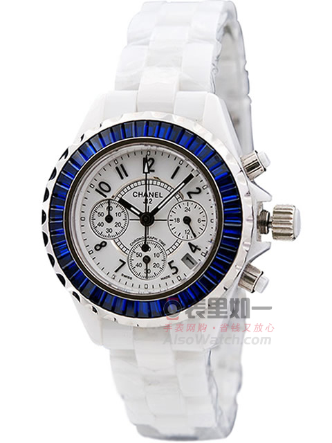 Chanel J12 series white high-tech precision ceramic multi-function quartz watch