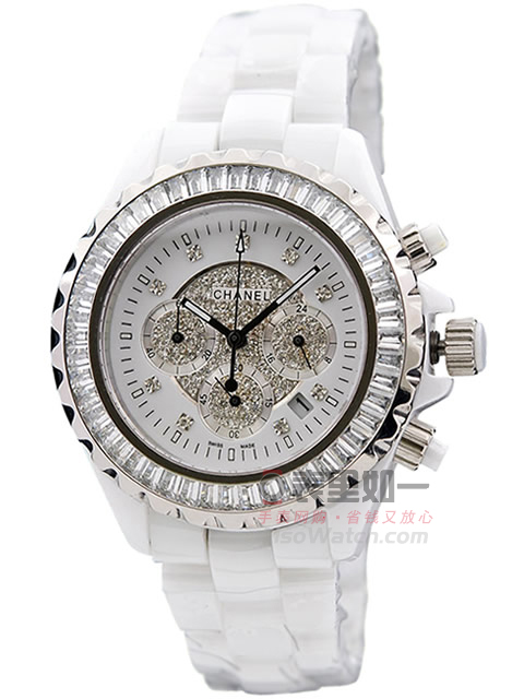 Chanel J12 series white high-tech precision ceramic multi-function quartz watch