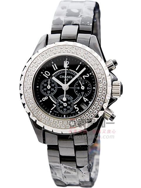 Chanel J12 collection black high-tech precision ceramic multifunctional quartz watch H1009
