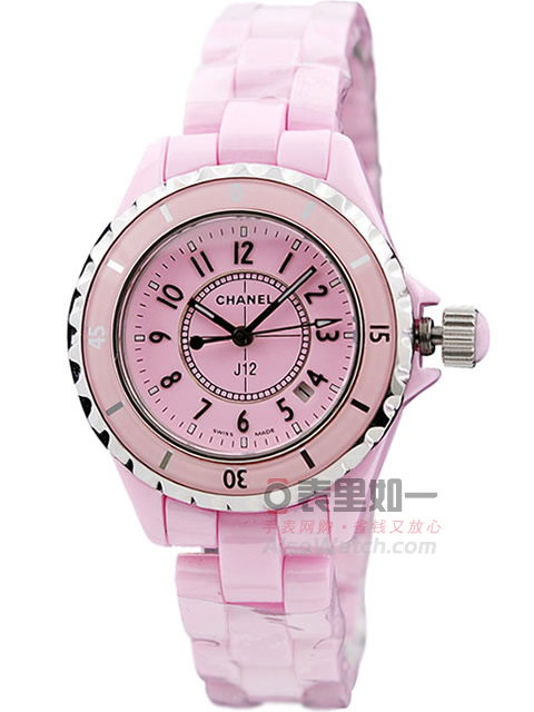Chanel J12 Series High-Tech Precision Pink Ceramic Quartz Ladies' Watch Small 33MM / Large 38MM