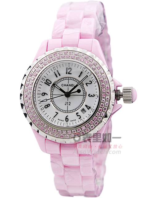 Chanel J12 Series High-Tech Precision Pink Ceramic Quartz Ladies' Watch Small 33MM / Large 38MM