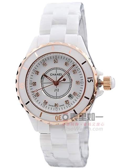Chanel J12 Series White High-Tech Precision Ceramic Quartz Ladies' Watch H2181 Small 33MM / Large 38...