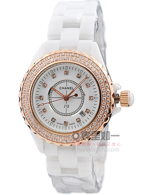 Chanel J12 Series White High-Tech Precision Ceramic Quartz Ladies' Watch Small 33MM / Large 38MM