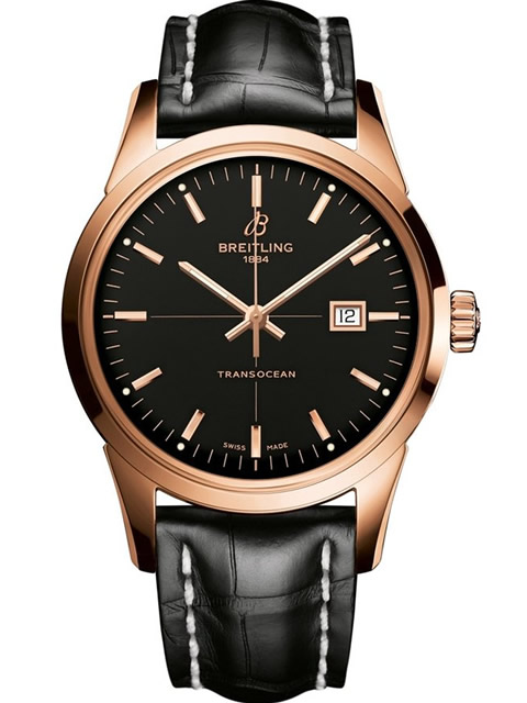 [CNB Fine Goods] Breitling Transocean collection automatic mechanical men's watch [Rose gold] [Black...