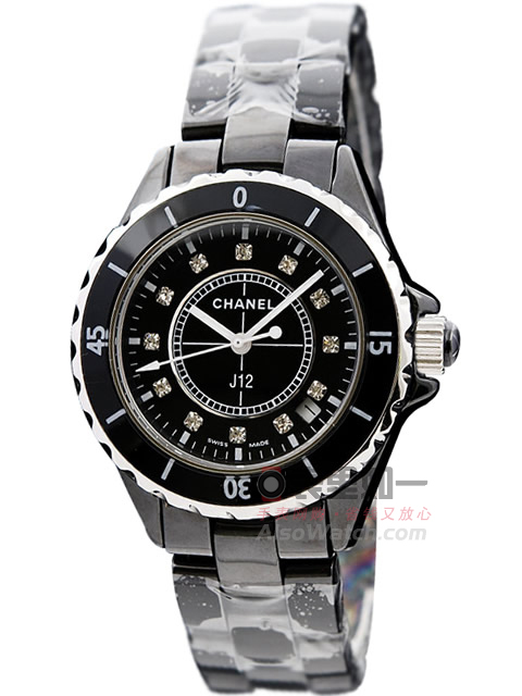 Chanel J12 collection black high-tech ceramic quartz watch H1625 small 33MM/large 38MM