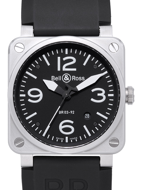 Bell & Ross AVIATION collection automatic mechanical watch BR03-92B-R