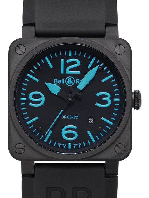 Bell & Ross AVIATION collection automatic mechanical watch BR03-92BLUE-R