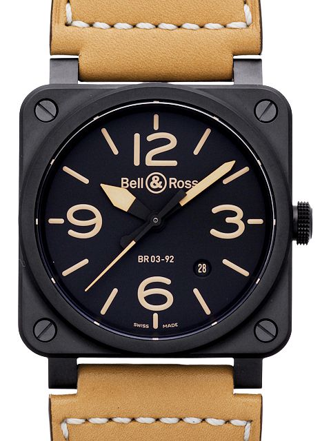 Bell & Ross AVIATION series automatic mechanical watch BR 03-92 HERITAGE