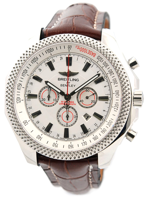 [ZF Factory Perfect Edition] Breitling BENTLEY men's watch [leather strap + white dial] 7750 movemen...