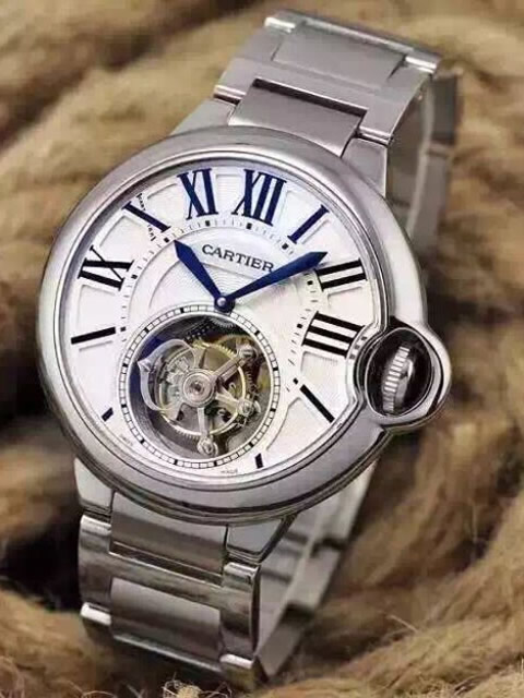 Cartier Ballon Bleu Tourbillon Men's Mechanical Watch W6920021