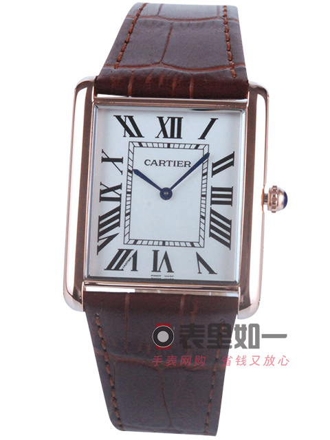 Cartier Tank Series Ladies' Quartz Watch Rose Gold