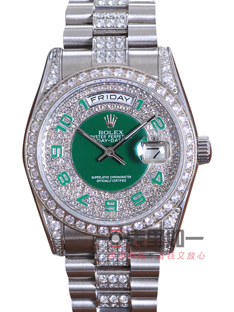 Rolex Day-Date diamond-set automatic mechanical men's watch