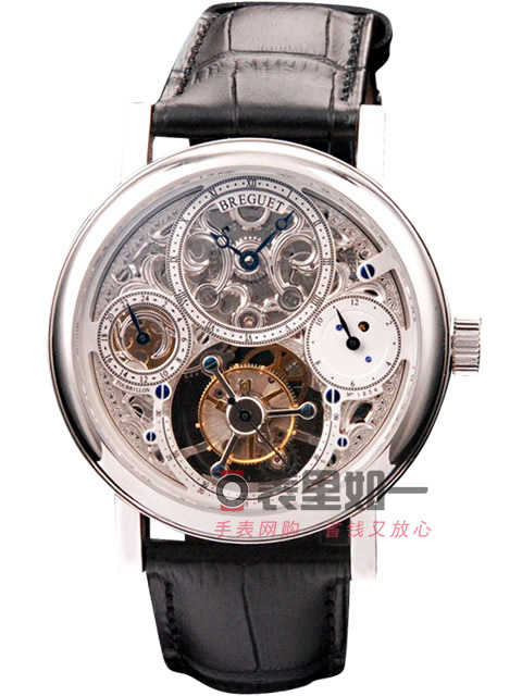 Breguet Classique Complications Tourbillon Mechanical Watch, White Skeleton Dial [Cash on delivery n...