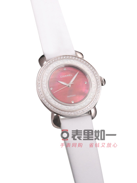 Chanel Diamond-Set Quartz Fashion Ladies Watch Red Dial Multiple Strap Styles