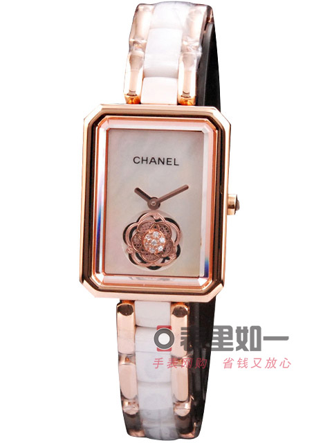 CHANEL PREMIERE Series Ceramic Case Quartz Ladies Watch Rose Gold 33*25*8mm