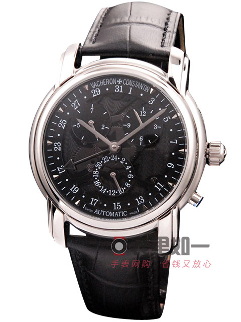 Vacheron Constantin Patrimony Series Day Month Dual Time Automatic Mechanical Watch 43*14mm Black Di...