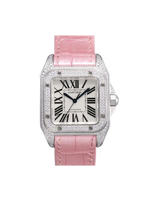Dámske automatické mechanické hodinky Cartier Santos, edícia V6 WM501751