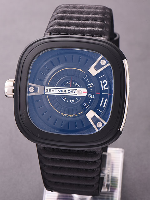 [NOOB Fabrikası Kusursuz Replika] SevenFriday Saat Mavi Kadran Deri Kayış Citizen (Miyota) 8215 Mekanizma Sağ El Versiyonu