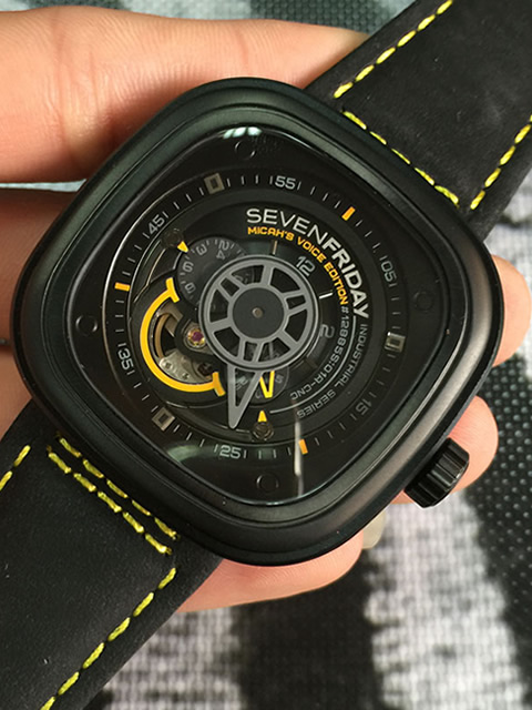 [1:1 Replica] SevenFriday MICAH'S VOICE PVD case black dial