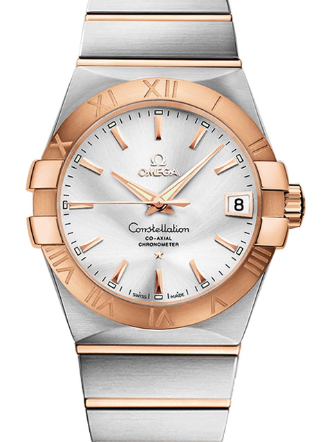 ◆NOOB◆ Omega Constellation men's 38 mm Co-Axial watch series 123.20.38.21.02.001