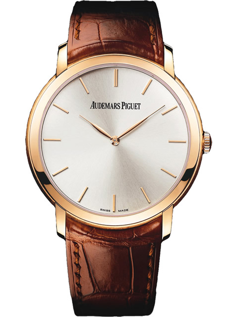 Audemars Piguet Jules Audemars ultra-thin watch collection 15180OR.OO.A088CR.01 rose gold bezel