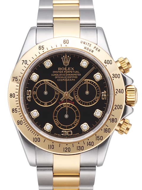 [NOOB Factory] Rolex Cosmograph Daytona Black Chronograph Watch 116523G Diamond Hour Markers