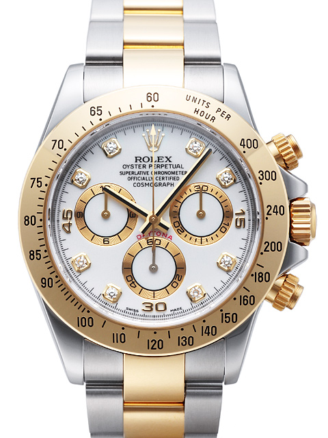 [NOOB Factory] Rolex Cosmograph Daytona White Chronograph Watch 116523G Diamond Hour Markers