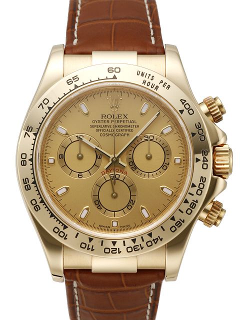 [NOOB Factory] Rolex Cosmograph Daytona series chronograph watch 116518 Gold dial
