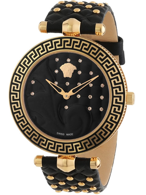 [Top Grade Replica] Versace Women Minimalist Dial Prestigious Versatile Leather Strap Quartz VK70700...