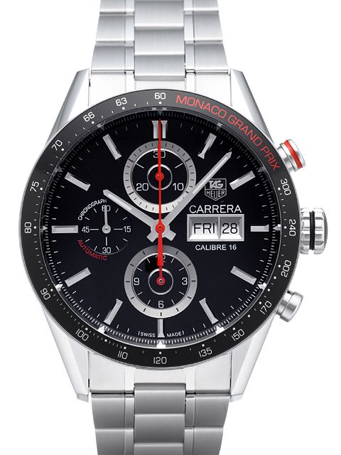 TAG Heuer Carrera serijos CALIBRE 16 laikrodis su savaitės dienos ir datos funkcija CV2A1F.BA0796