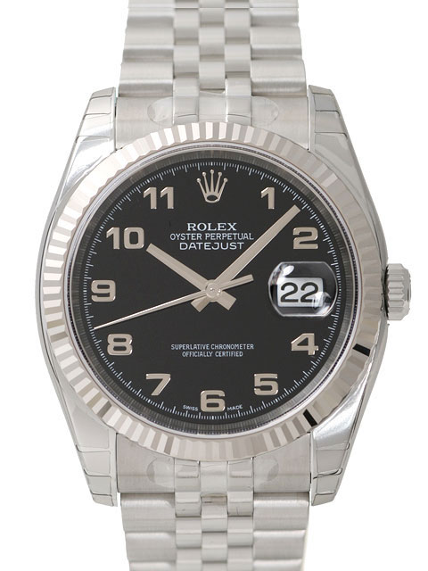 [Top Replica Watch] Rolex Datejust Automatic Mechanical Watch 116234 black Arabic numeral dial