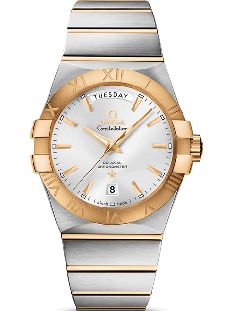 【Top Replica Luxury Watch】Omega Constellation Series 38mm Co-Axial Day-Date Watch 123.20.38.22.02.00...