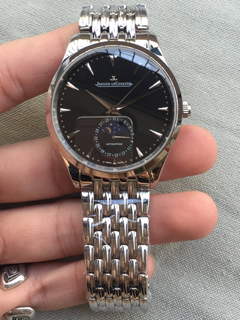 Jaeger-LeCoultre Master Control Black Dial Stainless Steel Bracelet Automatic Mechanical Watch