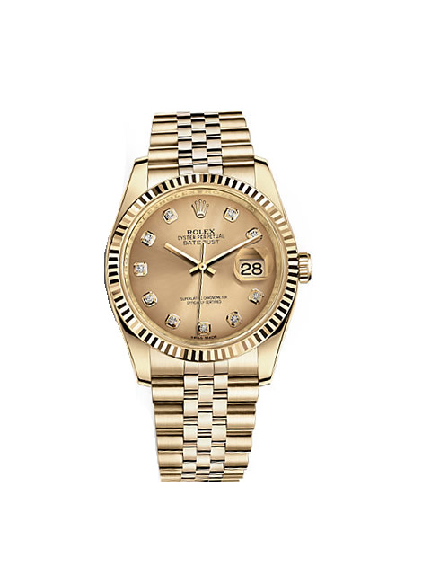 Rolex Datejust Automatic Mechanical Gold Watch 116238