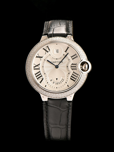 Cartier Ballon Bleu W6920011 Men's Watch, Diamond-Set Version
