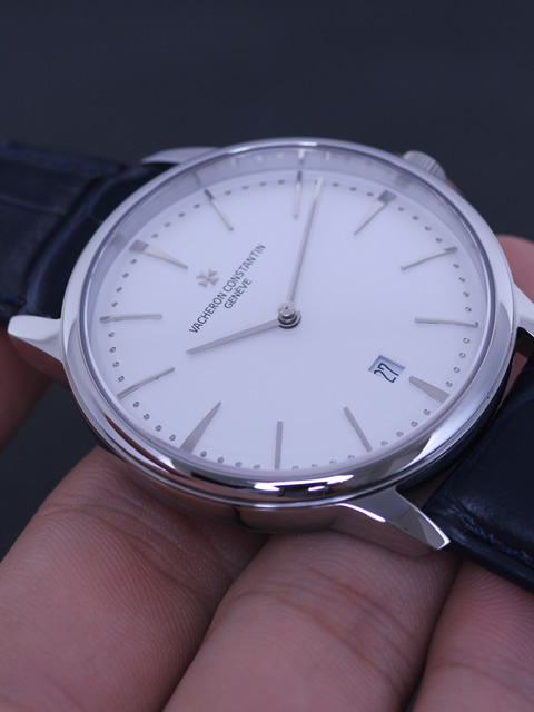 1:1 Craftsmanship Vacheron Constantin Patrimony Series Simple Two-Hand All-Steel Mechanical Exhibition Back Classic Watch