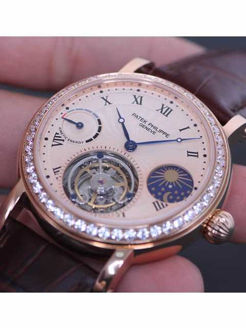 Patek Philippe Grand Complications Series Celestial Moon Phase Tourbillon Watch, Rose Gold Diamond-S...