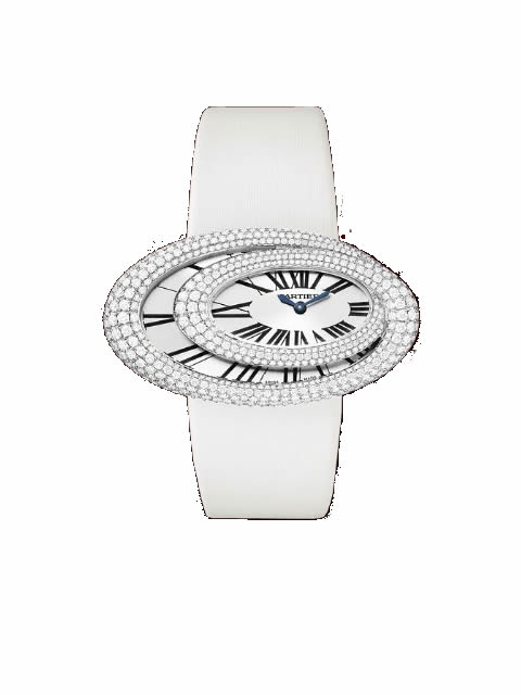Cartier Baignoire Series WJ306010 Diamond-Set Quartz Large Model Watch