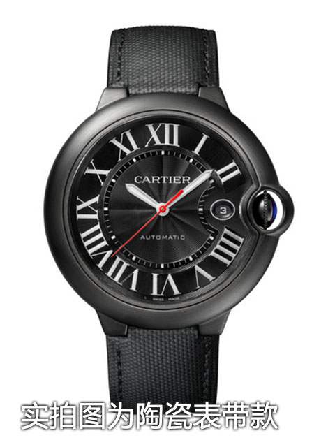 CARTIER Carbon-Coated Ballon Bleu WSBB0015 Mechanical Watch Ceramic Bracelet Edition