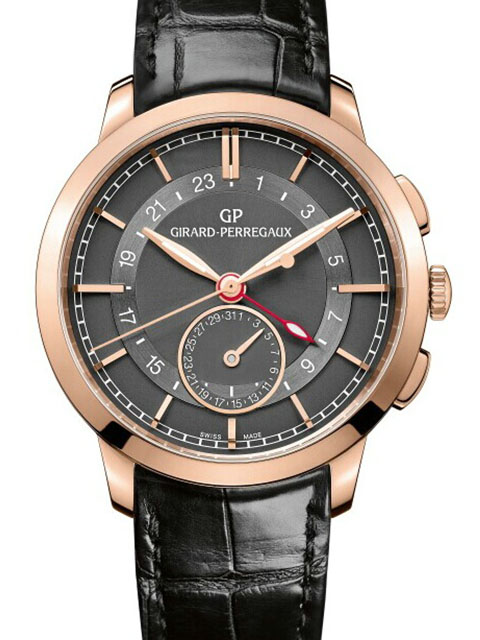Girard-Perregaux Men's Watch Series 49544-52-231-BB60 Dual Time Rose Gold Mechanical Watch