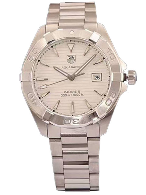 TAG Heuer Aquaracer WAY2111.BA0928 White Dial Stainless Steel Watch