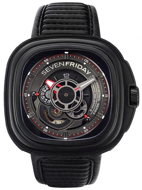 [KW Boutique] SevenFriday Square Fashion Trend Automatic Mechanical Men's Watch P3B/01