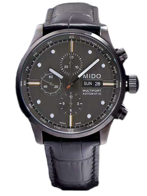 Mido Multifort collection M005.614.36.051.22 PVD automatic mechanical watch white hands version