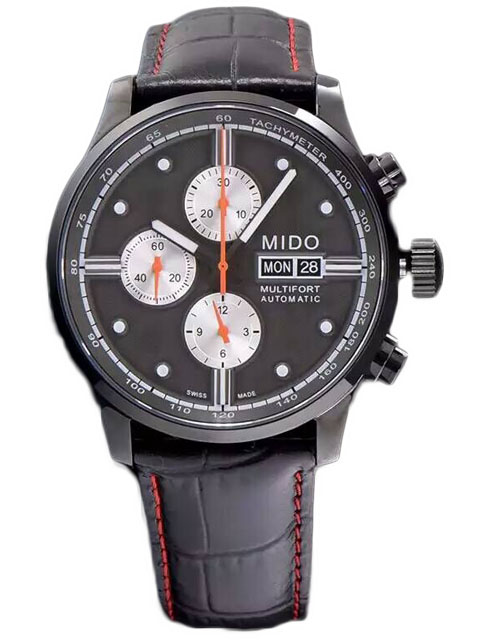 Mido Multifort collection M005.614.37.051.01 PVD black dial automatic mechanical watch