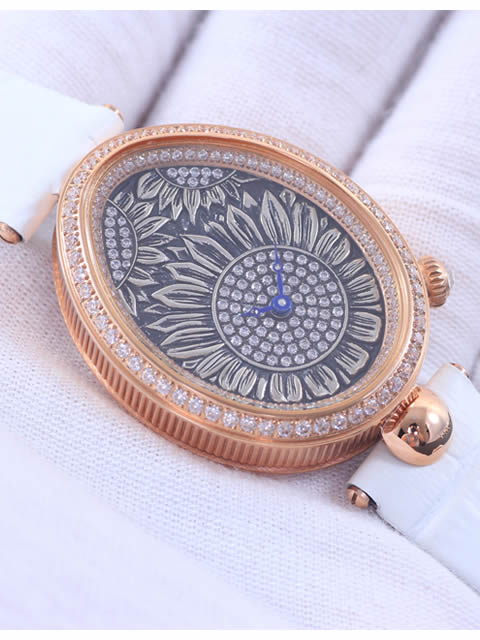 2016 New Breguet Reine de Naples Series 8958BB Rose Gold Diamond-Set Watch