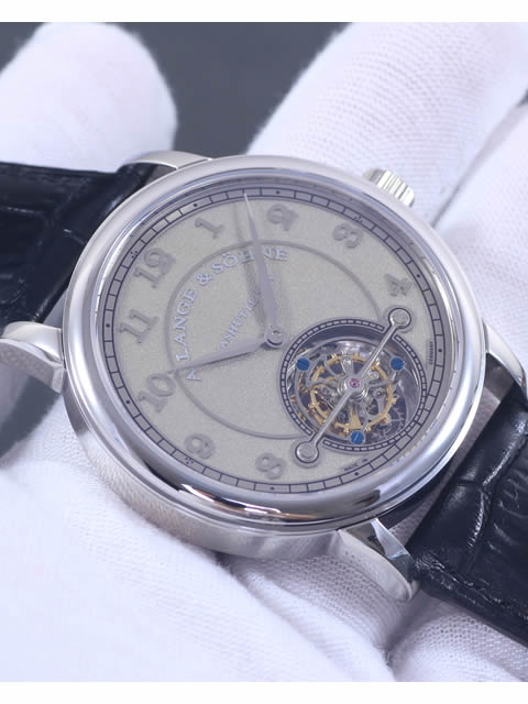 A. Lange & Söhne 1815 Collection Silver-Grey Dial Stainless Steel Case Tourbillon Watch
