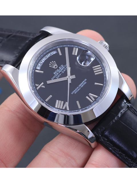 Premium Rolex Day-Date Series Automatic Mechanical Men's Watch Black Dial